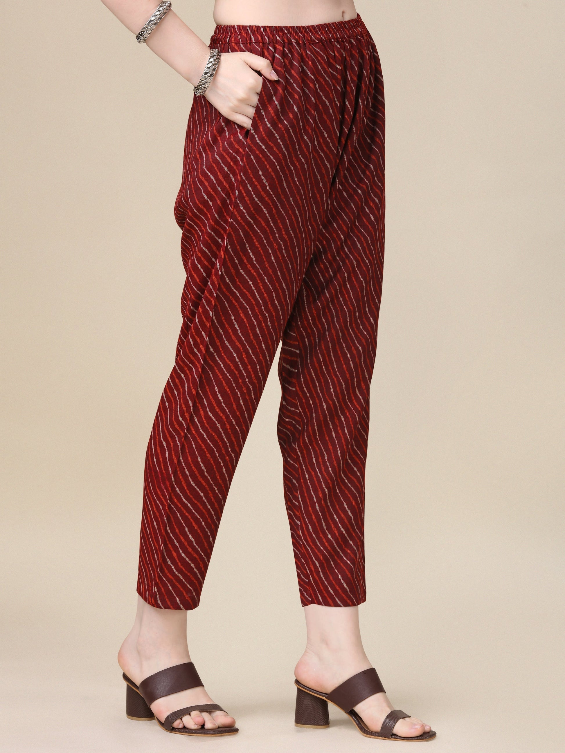 Printed Kurta With Pant & Dupatta Set, Multicolor - Hiral Fashion