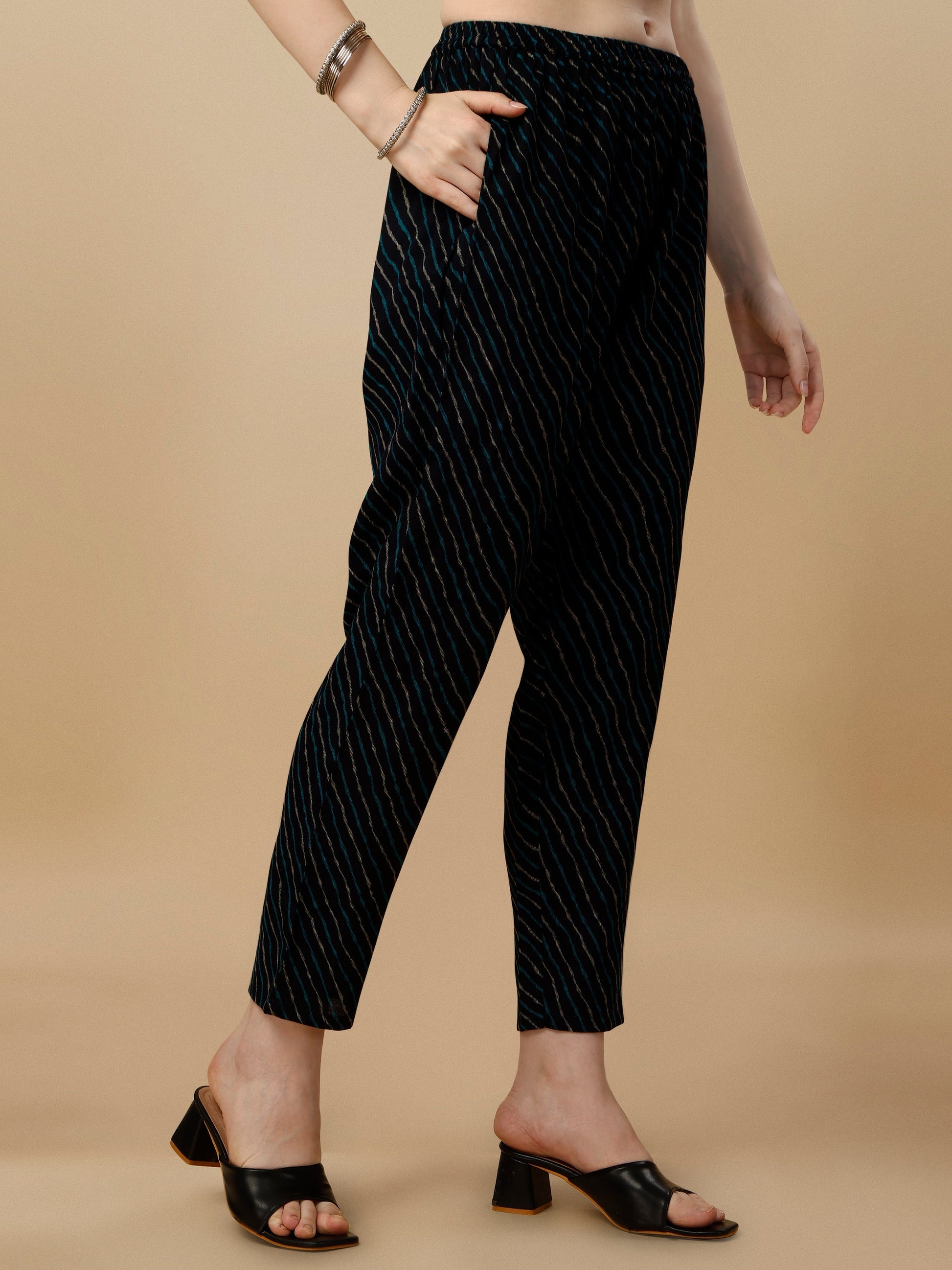 Printed Kurta With Pant & Dupatta Set, Multicolor - Hiral Fashion