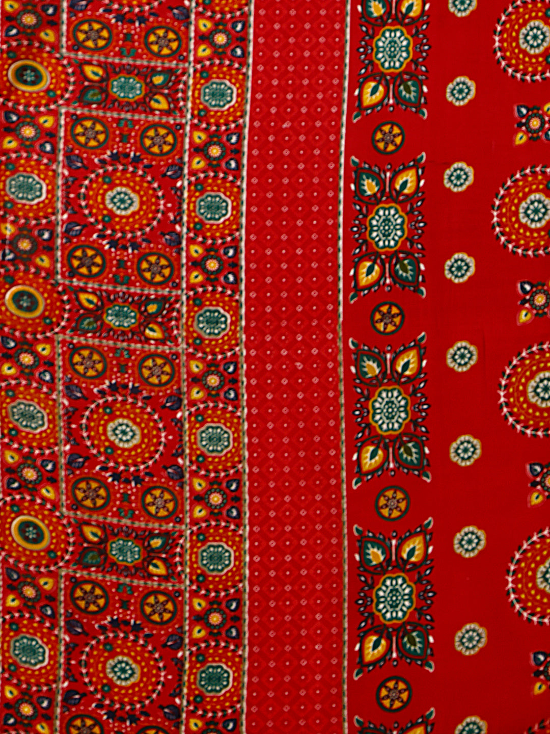 Cotton Printed Kurta With Pant & Dupatta Set, Multicolor - Hiral Fashion
