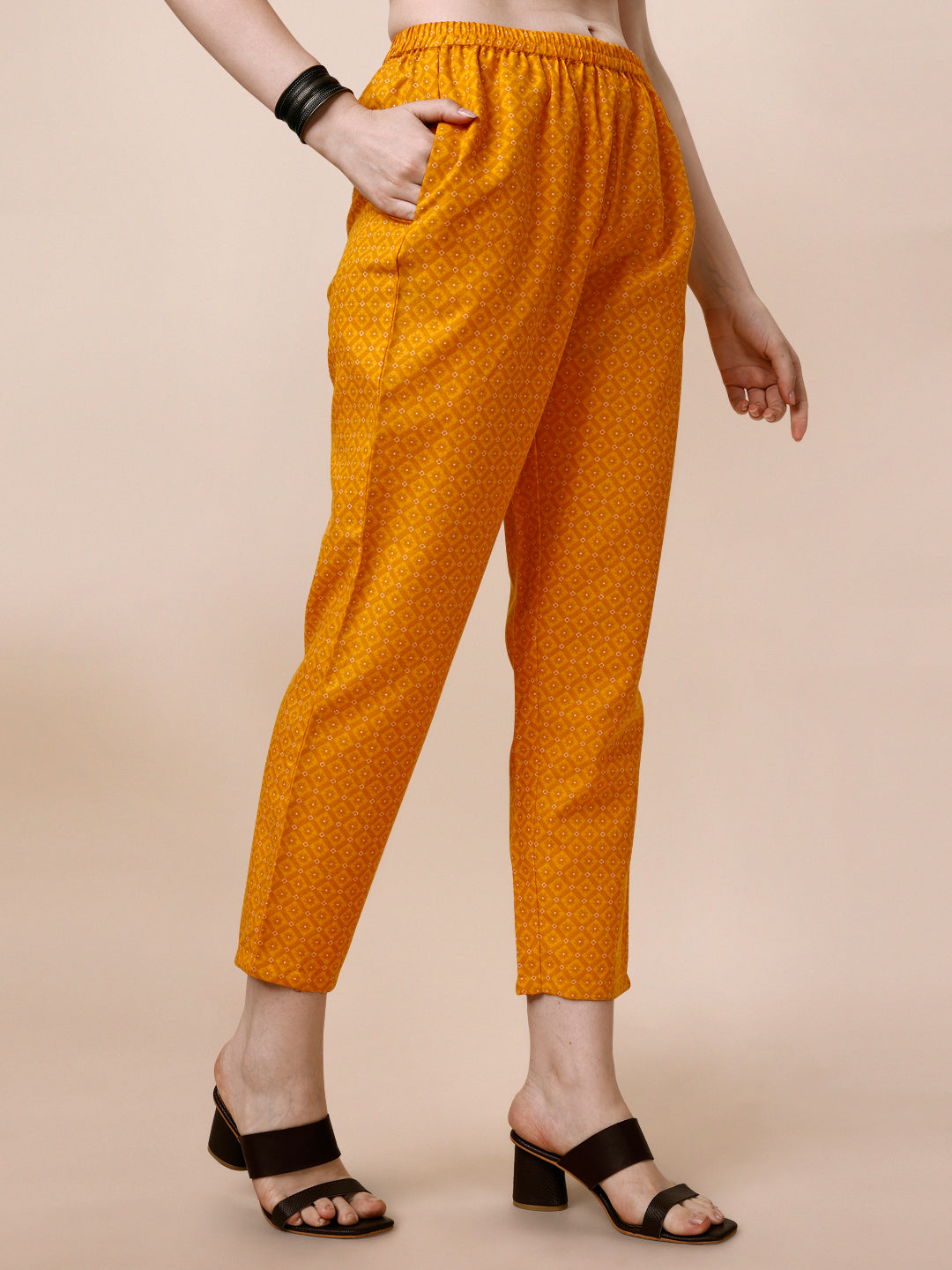Cotton Printed Kurta With Pant & Dupatta Set, Multicolor - Hiral Fashion