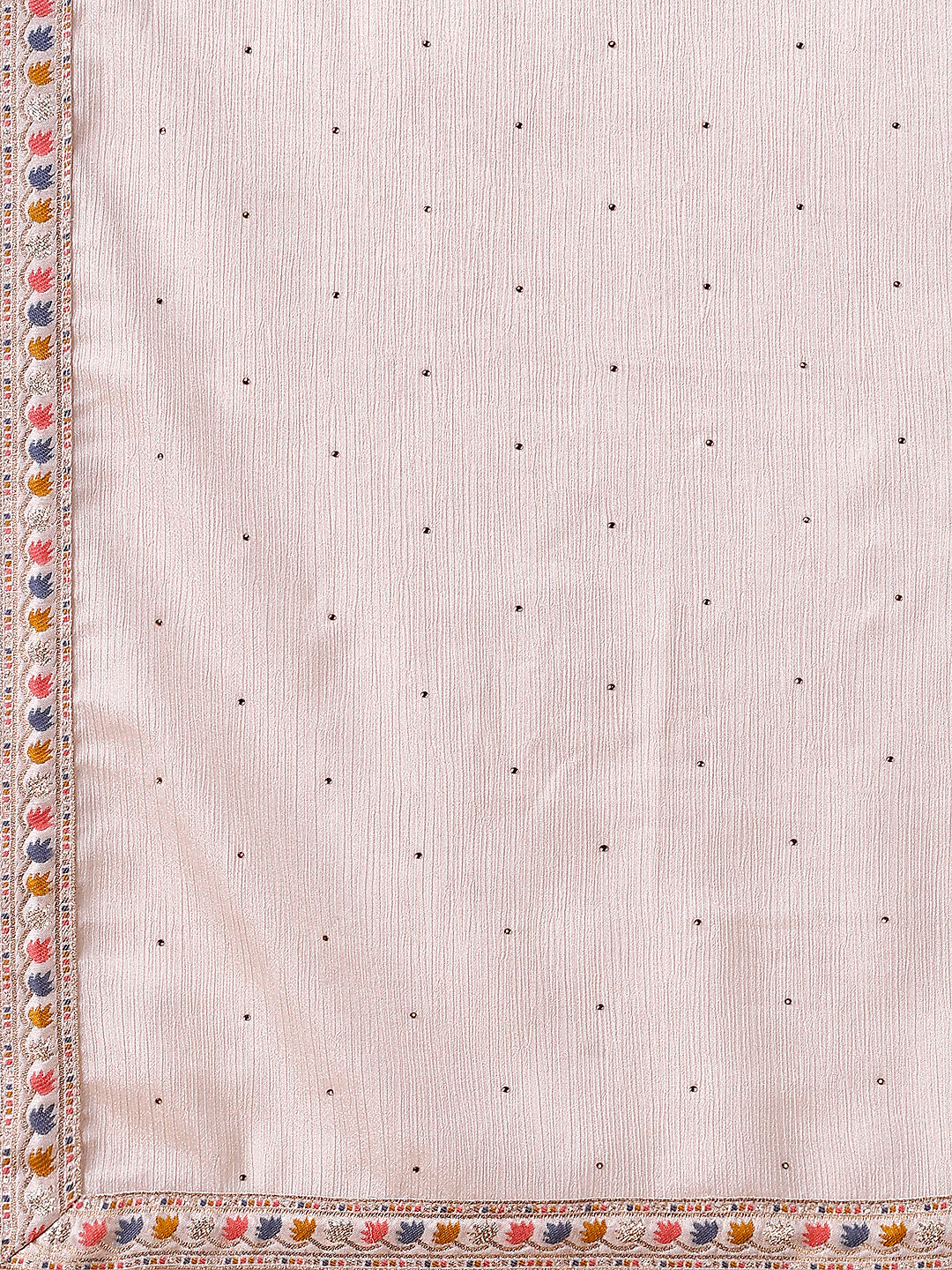 Pure Muslin Banarasi Jacquard Kurta Trousers & Dupatta, Multicolor - Hiral Fashion