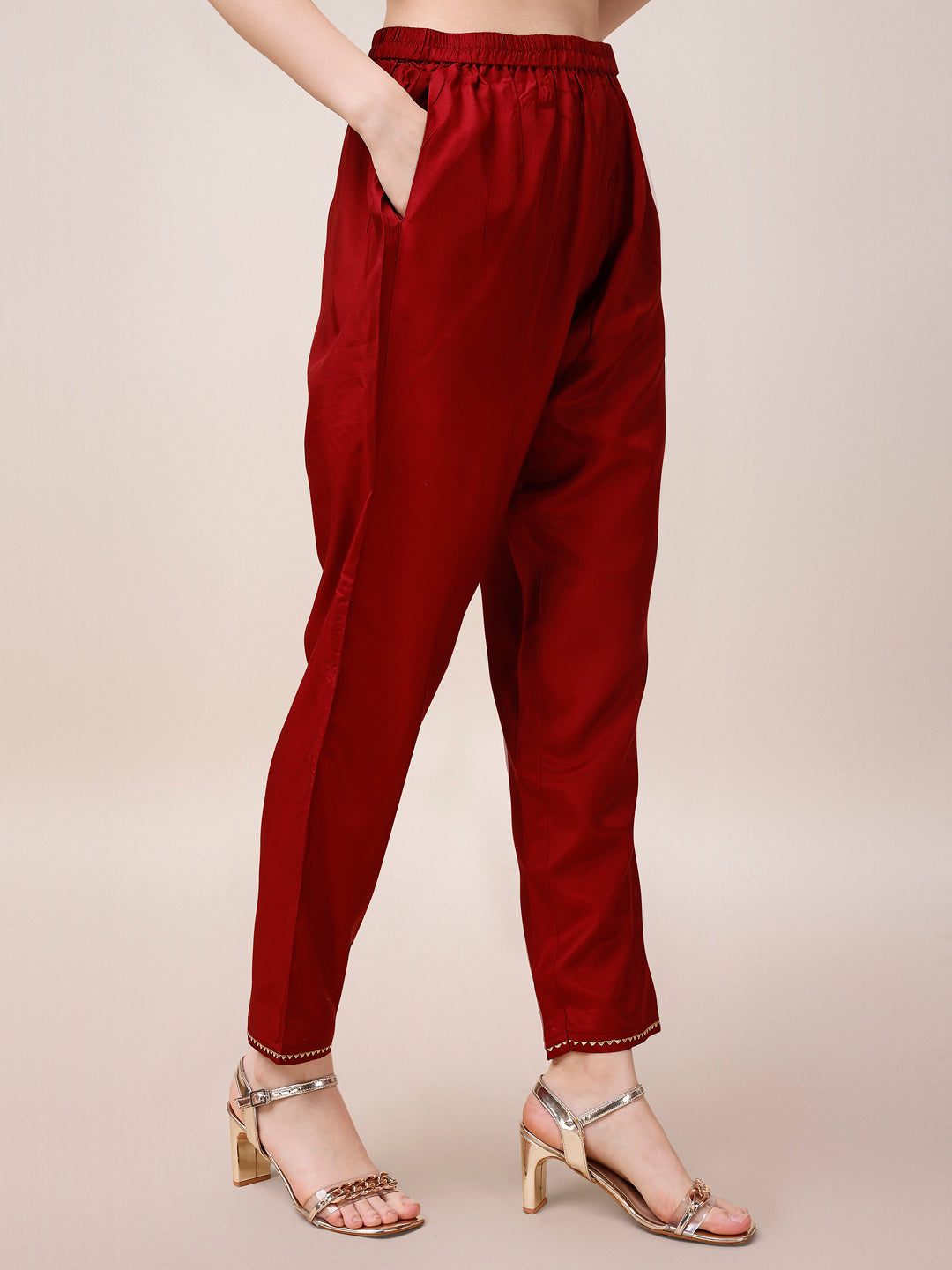 Pure Maslin Jacquard Kurta With Pant And Dupatta Set, Multicolor - Hiral Fashion