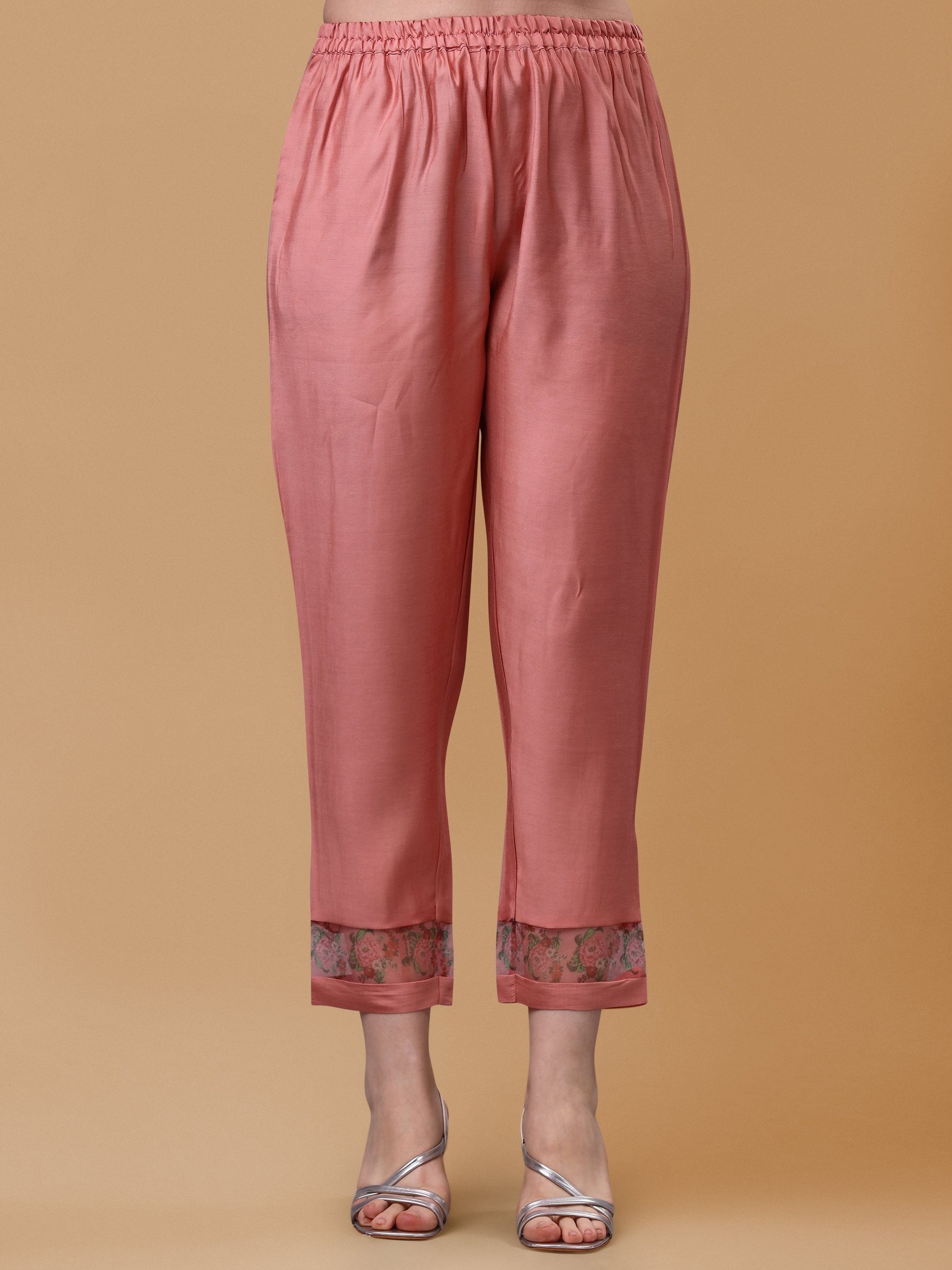 Embroidered Kurta With Pant & Dupatta Set, Multicolor - Hiral Fashion