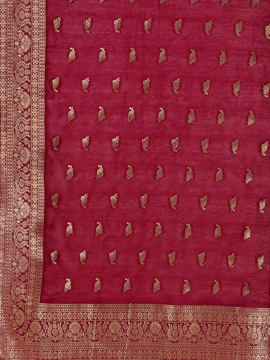 Pure Muslin Banarasi Jacquard Premium Kurta Trousers & Dupatta, Multicolor - Hiral Fashion