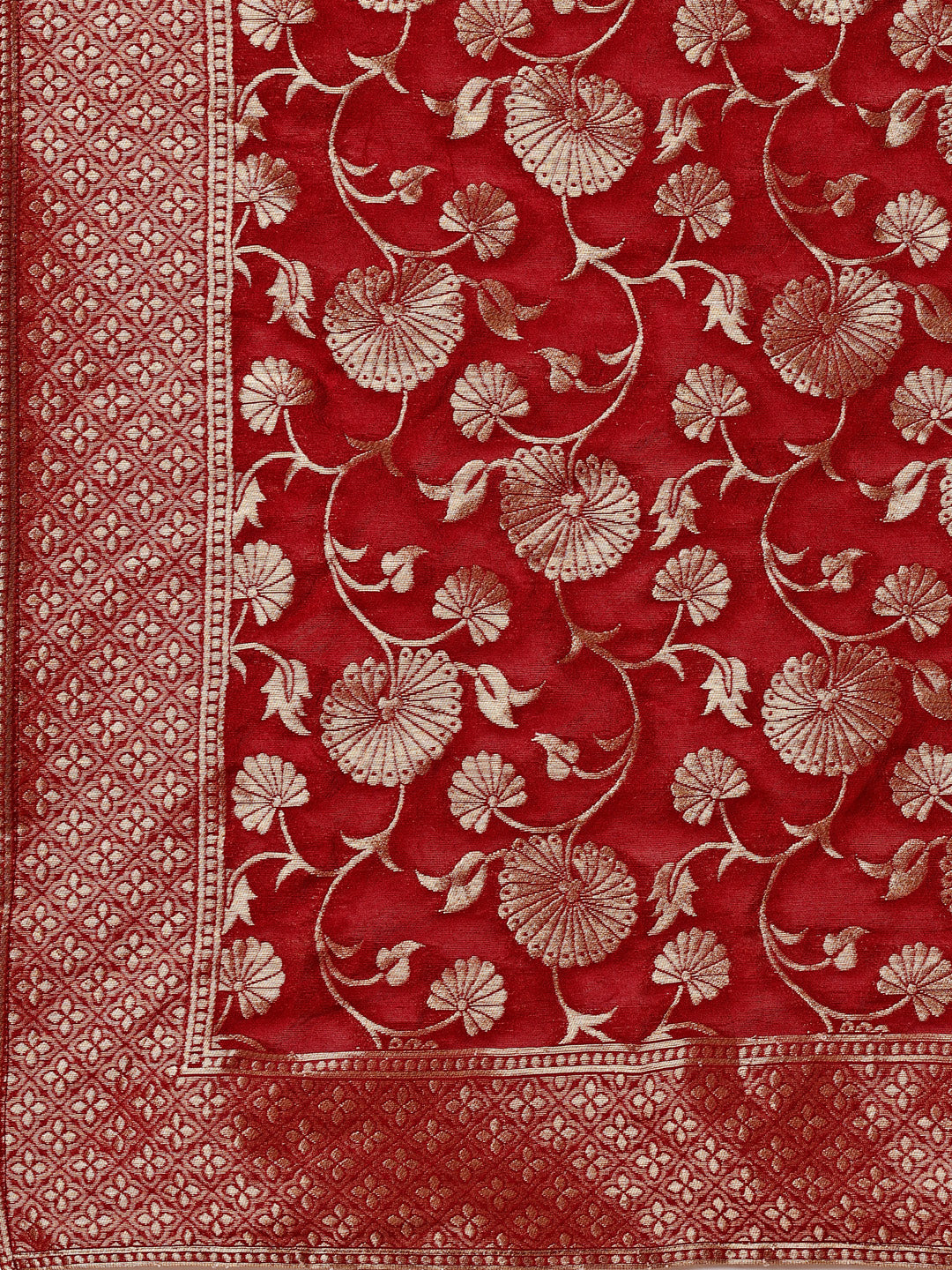 Hand Embroidered Kurta With Pant & Banarasi Jacquard Dupatta, Multicolor - Hiral Fashion