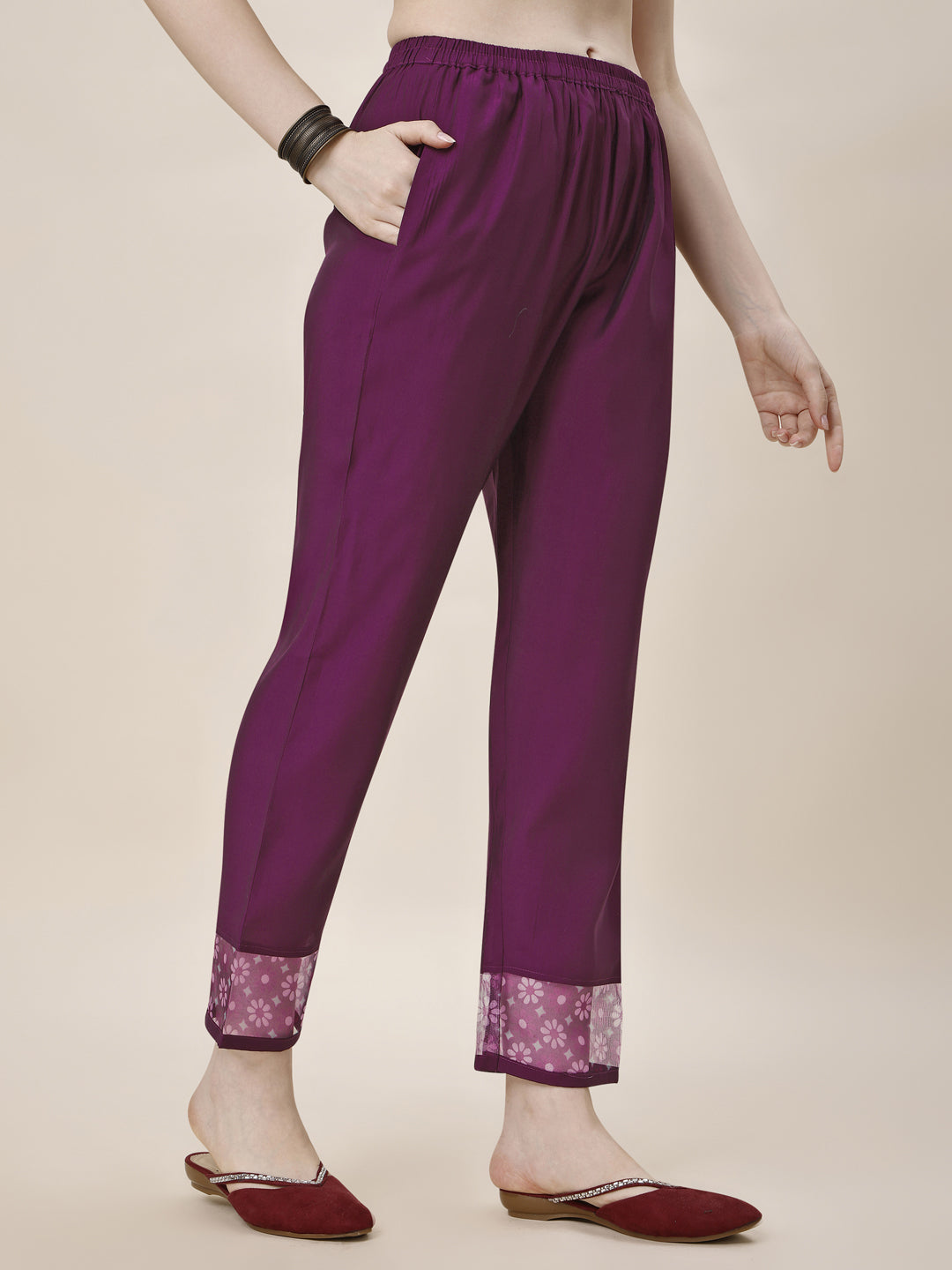 Embroidered Kurta With Pant And Printed Dupatta Set, Multicolor - Hiral Fashion