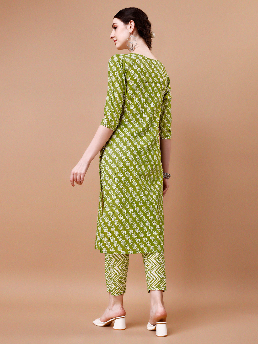 Embroidered & Floral Printed Kurta With Pant & Dupatta, Multicolor - Hiral Fashion