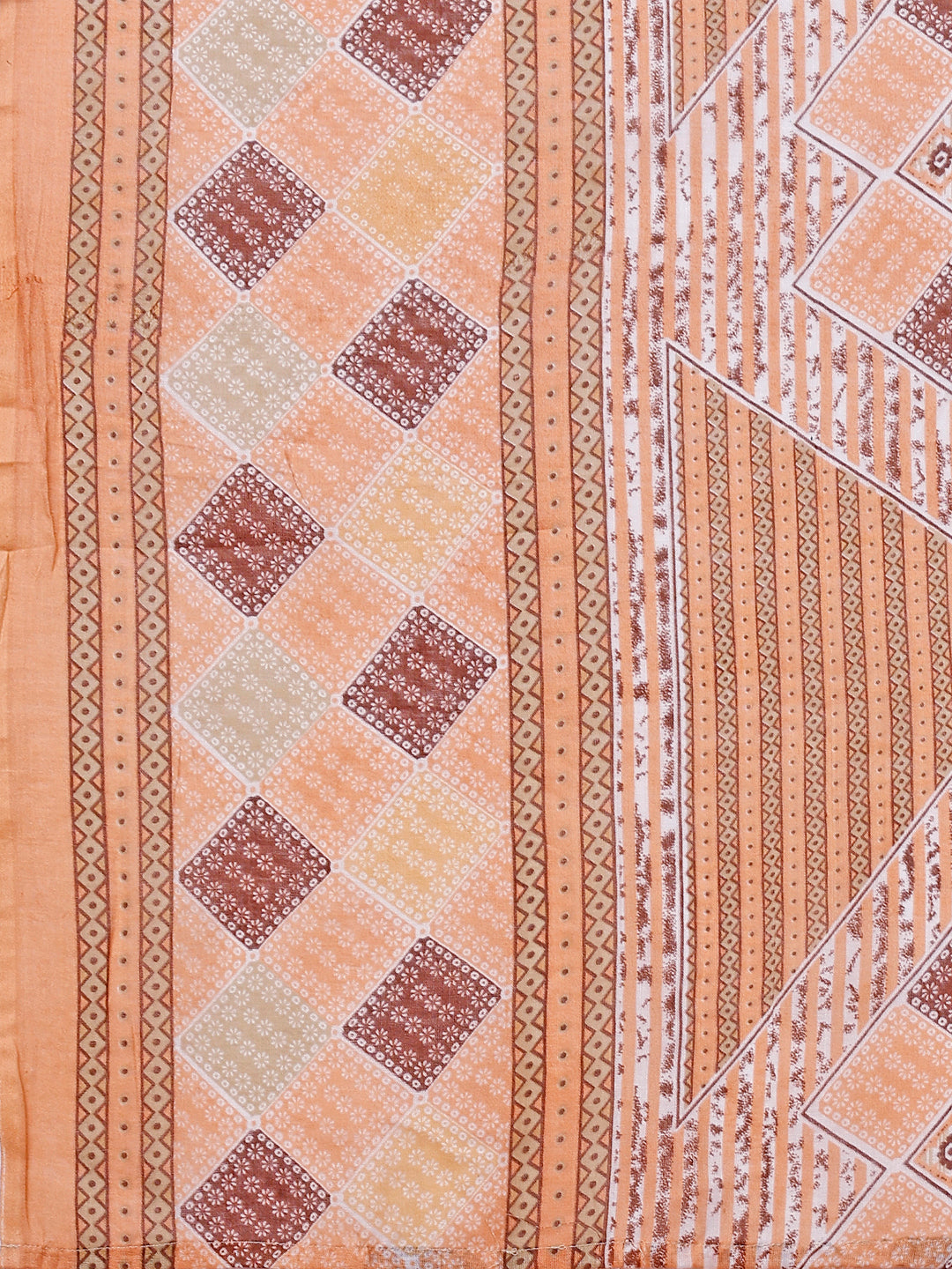 Printed & Lace Yoke Embroidered Kurta With Pant & Dupatta, Multicolor - Hiral Fashion