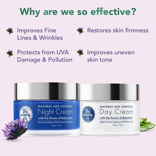 The Moms Co Natural Age Control Day And Night Care Combo - Grab2buy