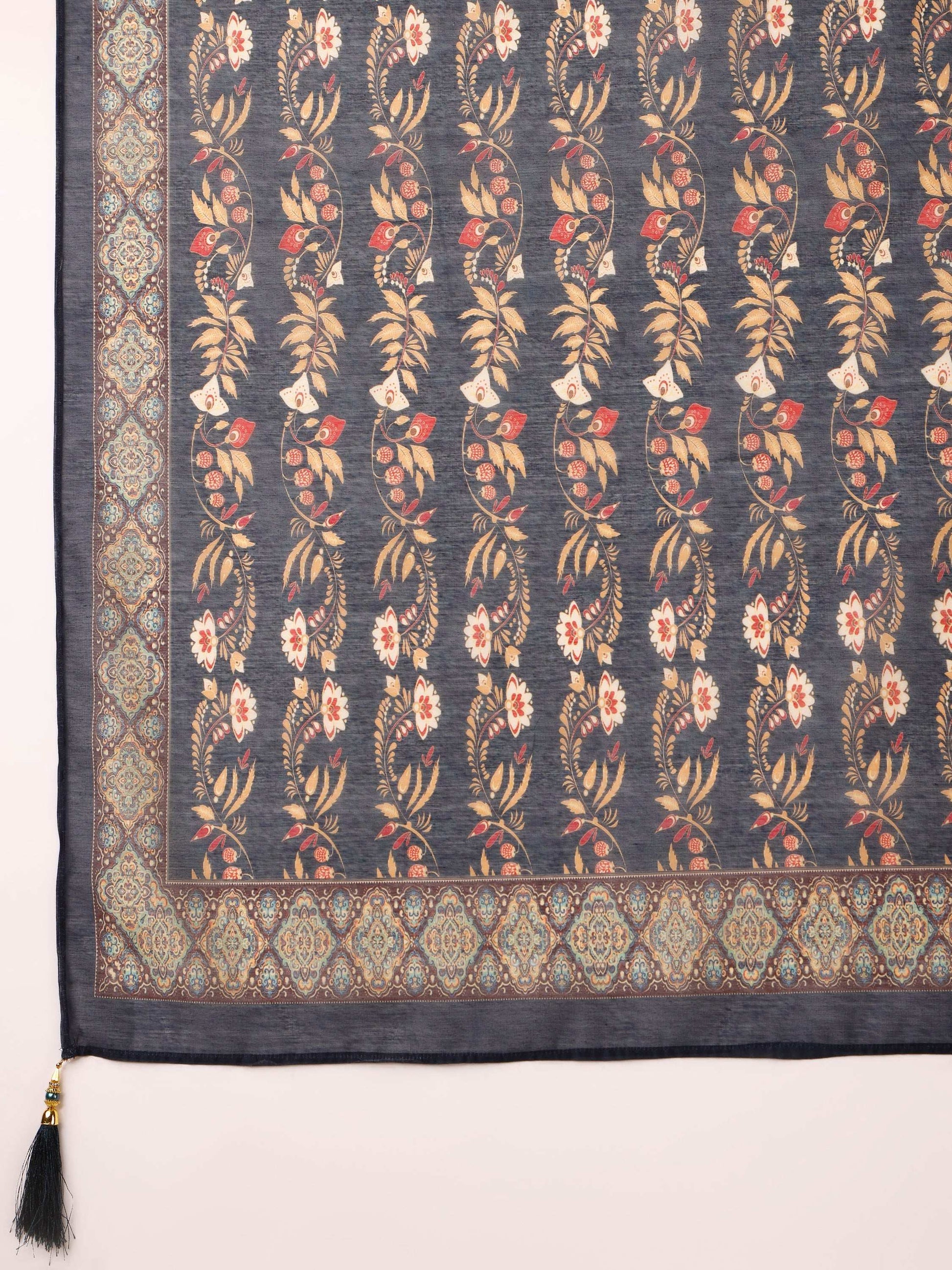 Ethnic Motif Printed Kurta With Pant & Printed Dupatta, Multicolor - Hiral Fashion