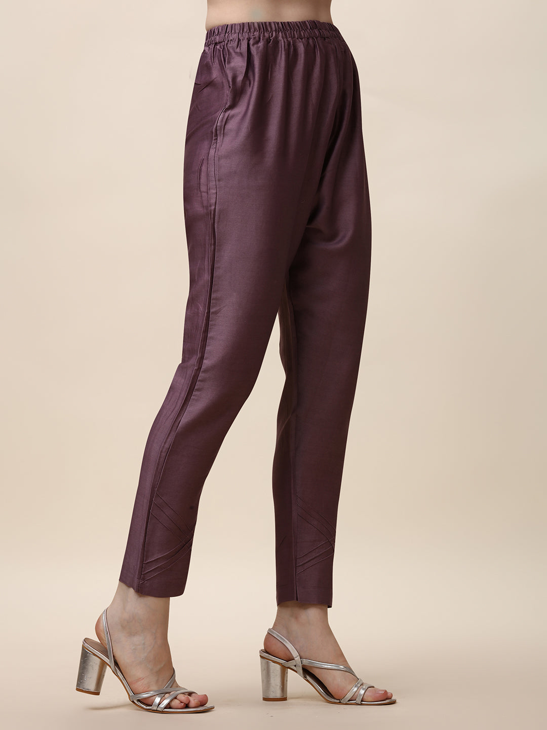 Embroidered Lavender Kurta With Pant And Dupatta Set, Multicolor - Hiral Fashion