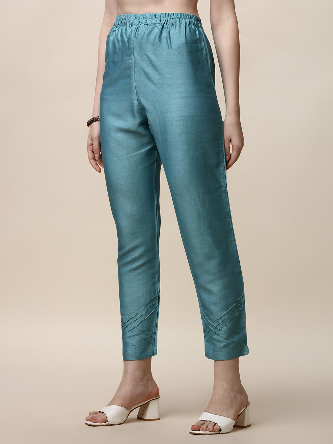 Hand Embroidered Kurta With Pant And Dupatta Set, Multicolor - Hiral Fashion