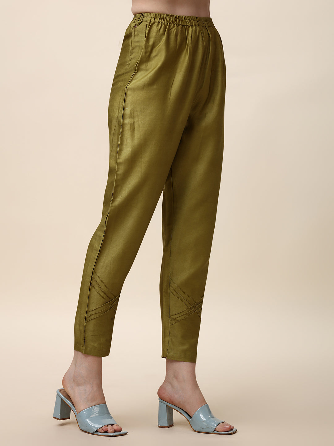 Hand Embroidered Kurta With Pant And Dupatta Set, Multicolor - Hiral Fashion