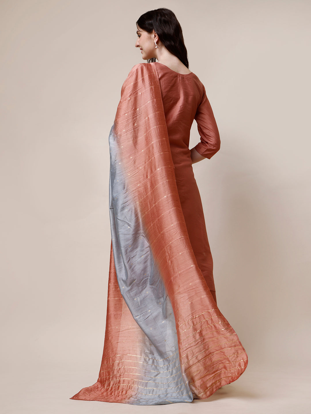 Hand Embroidered Kurta With Pant And Dupatta Set, Multicolor - Hiral Fashion