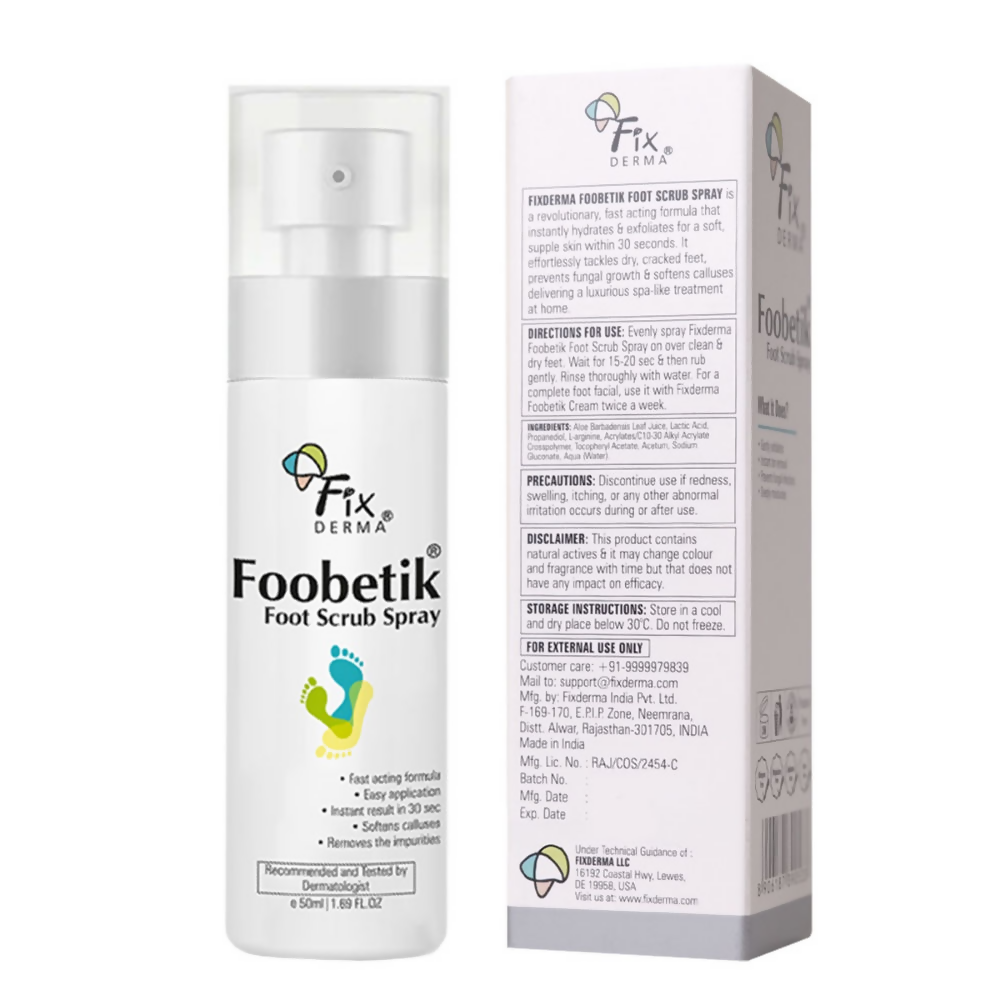 Fixderma Foobetik Foot Scrub Spray 