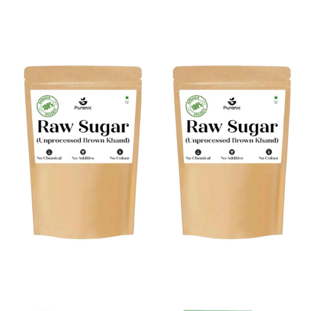 Puranic Raw Sugar | Unprocess Natural Brown Sugar 