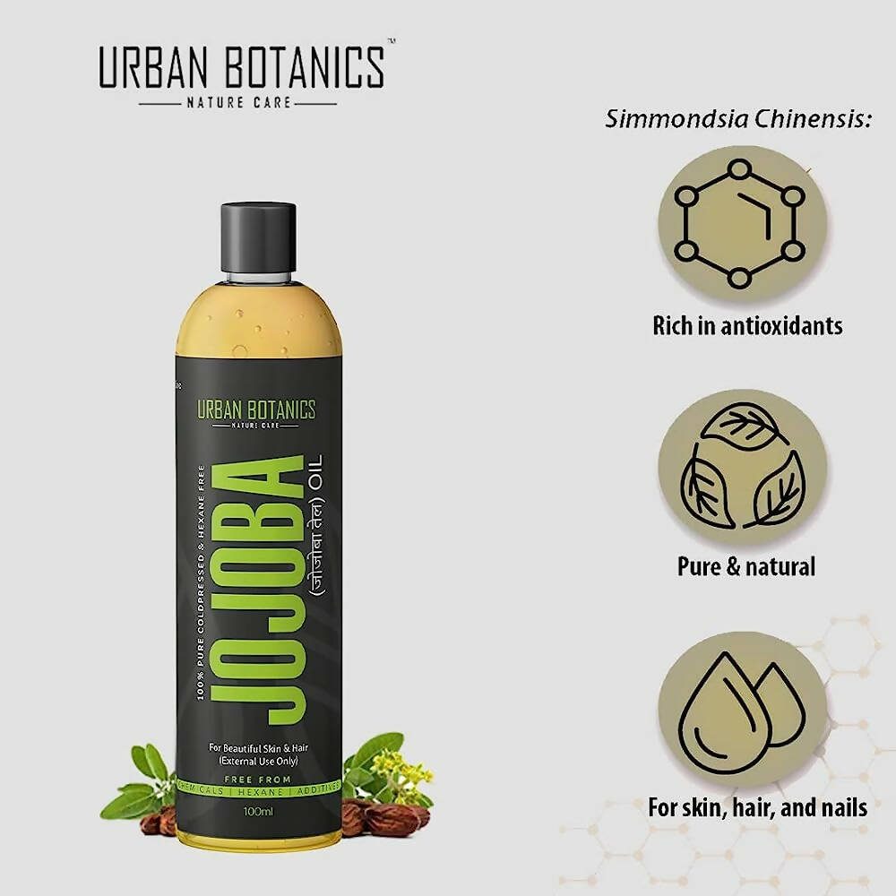 Urban Botanics Cold Pressed Jojoba Oil for Skin & Hair  Grab2Buy Urban Botanics Grab2Buy