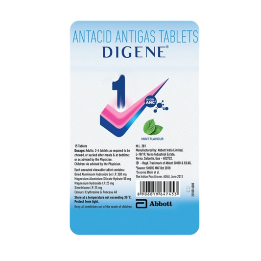 Digene Antacid Antigas Tablets For Acidity Gas & Stomach Care 