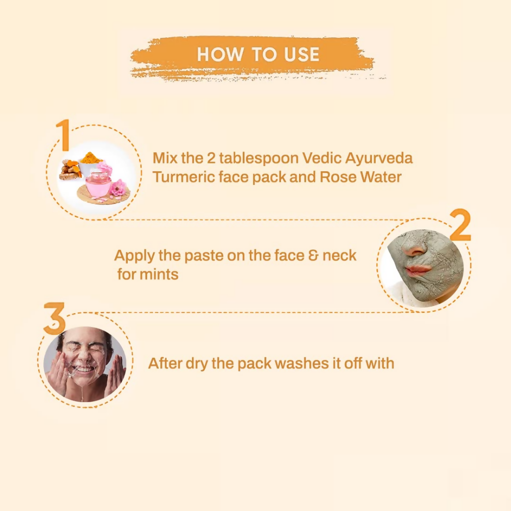 VedicAyurveda Turmeric Face Pack Powder  Grab2Buy VedicAyurveda Grab2Buy