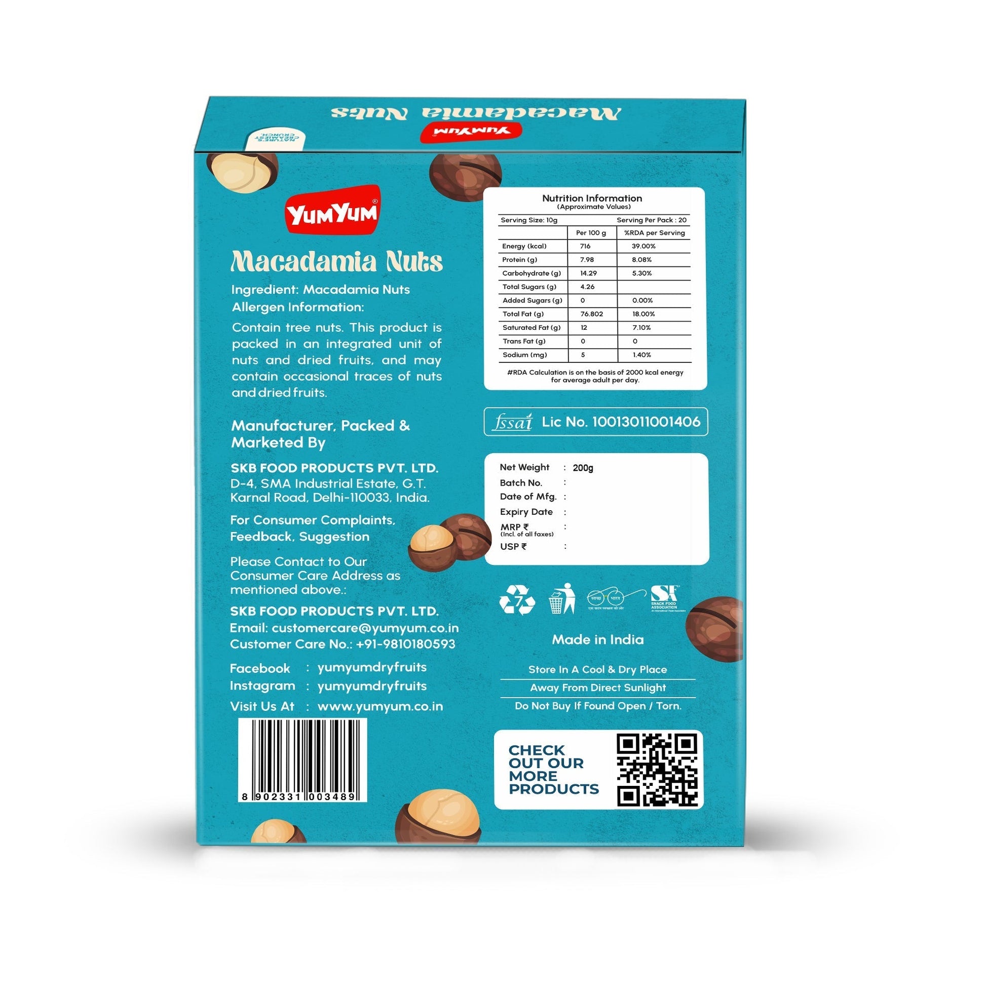 Yum Yum Premium Raw Macadamia Nuts Box  Grab2Buy Yum Yum Grab2Buy
