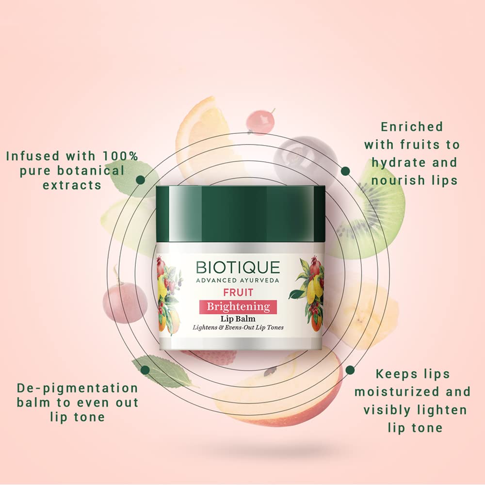 Biotique Advanced Ayurveda Bio Fruit Whitening Lip Balm  Grab2Buy Biotique Grab2Buy