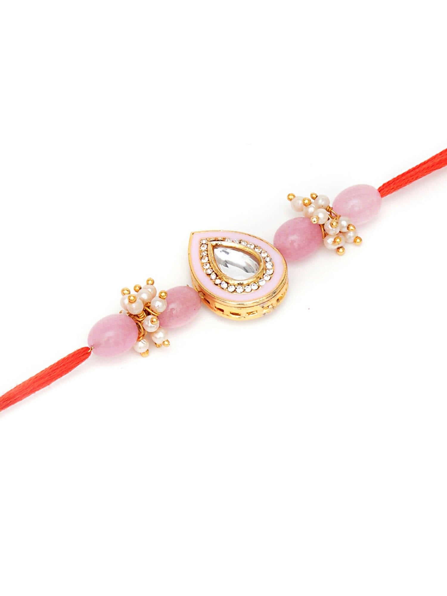 Designer kundan Rakhi - Ruby Raang