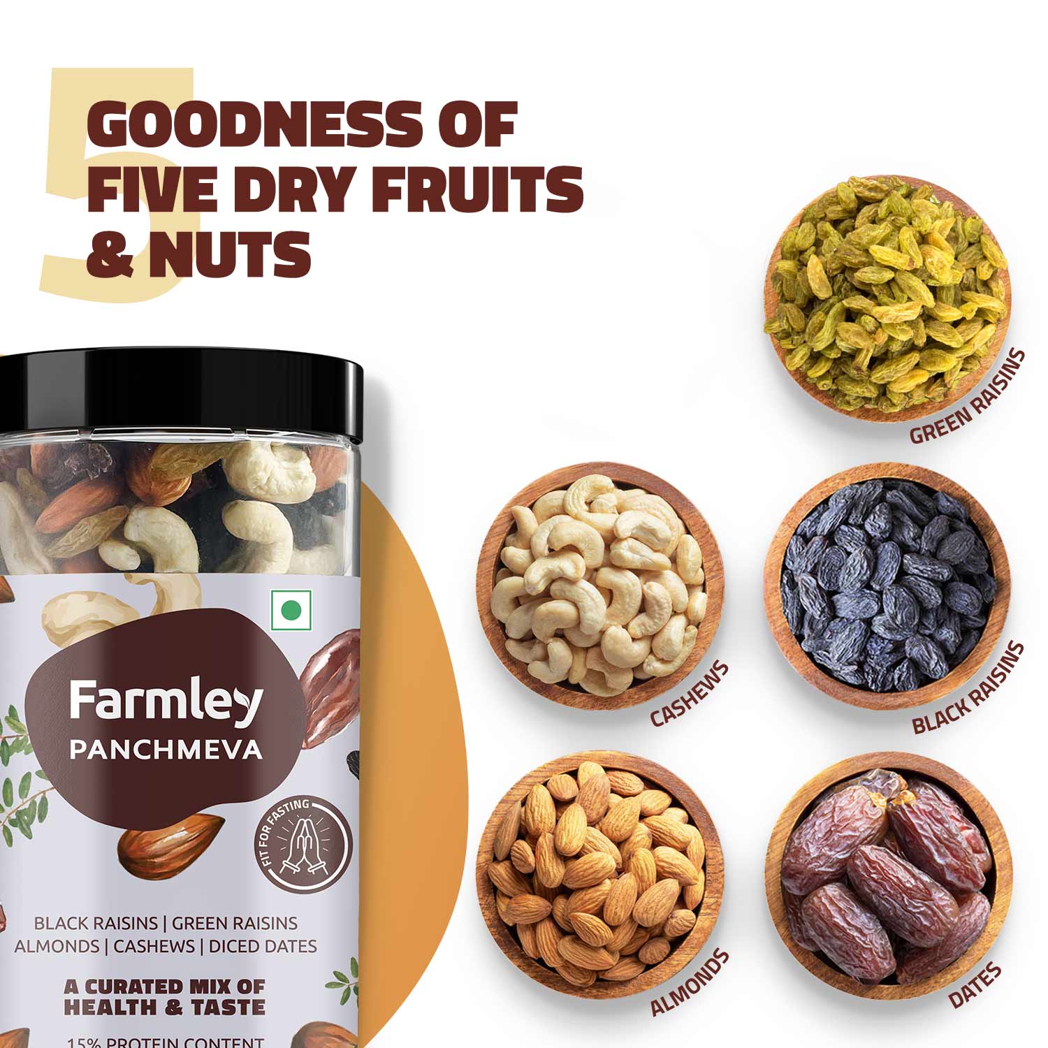 Farmley Panchmeva (405g) + Date Bites (200g)