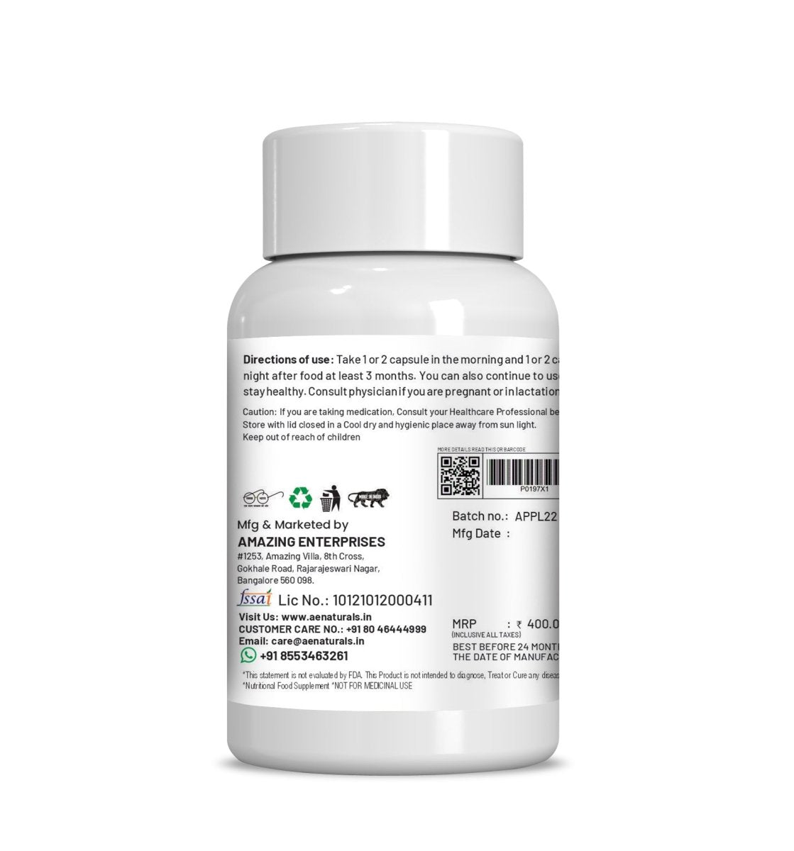 Ae Naturals Papaya Leaf Extract Capsules  Grab2Buy Ae Naturals Grab2Buy