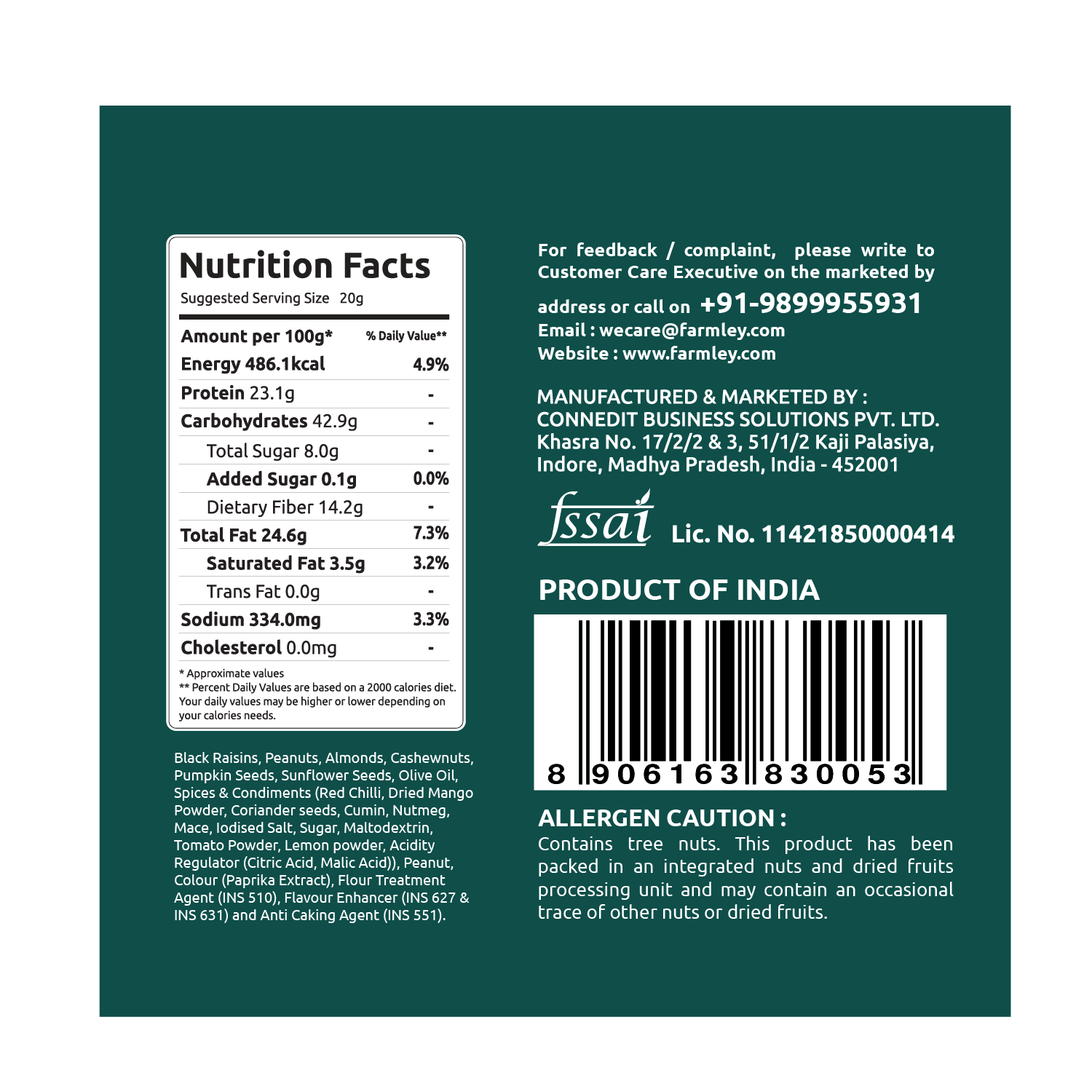 Farmley Peri Peri Snack Mix
