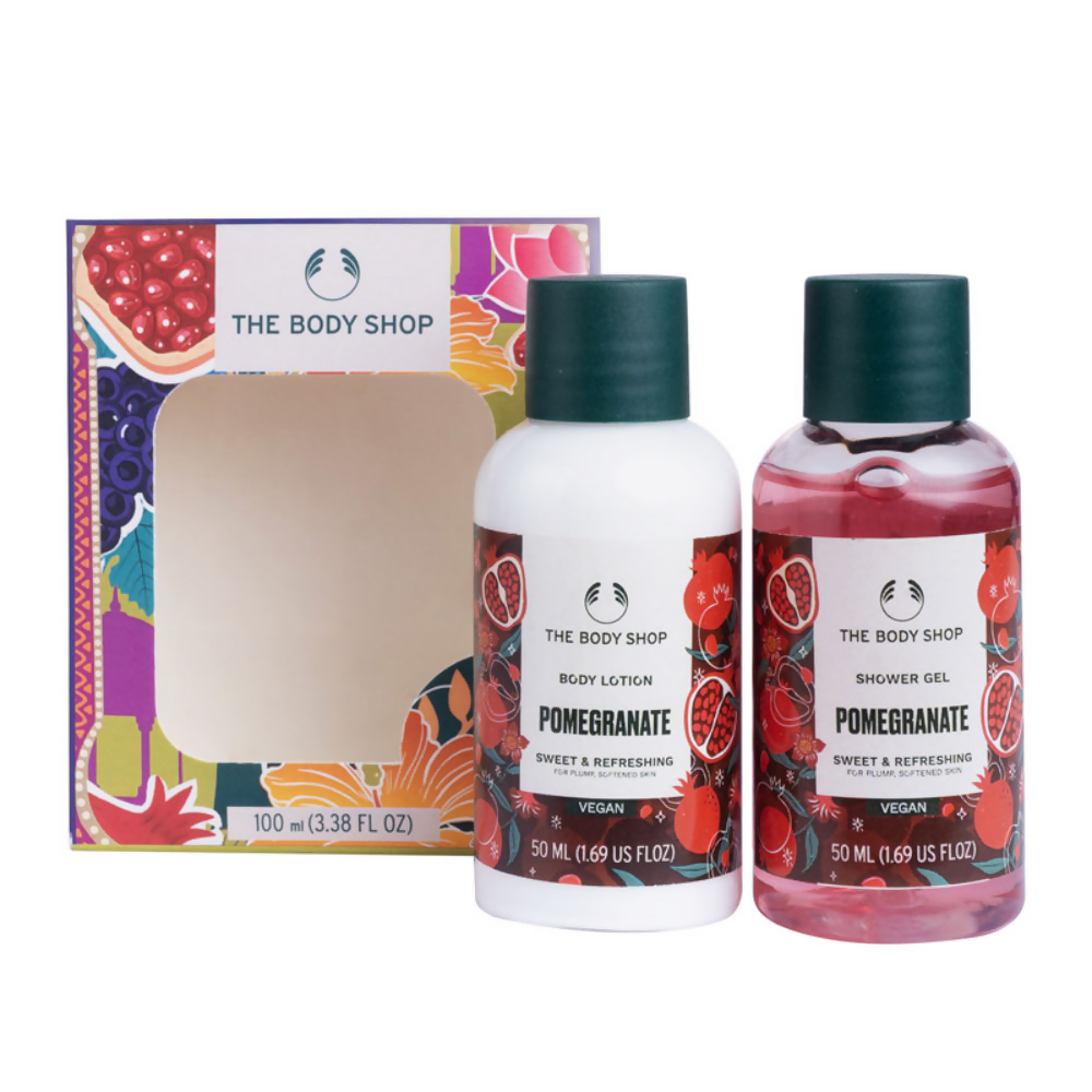 The Body Shop Pomegranate Shower Gel & Body Lotion Gift Set | Grab2Buy