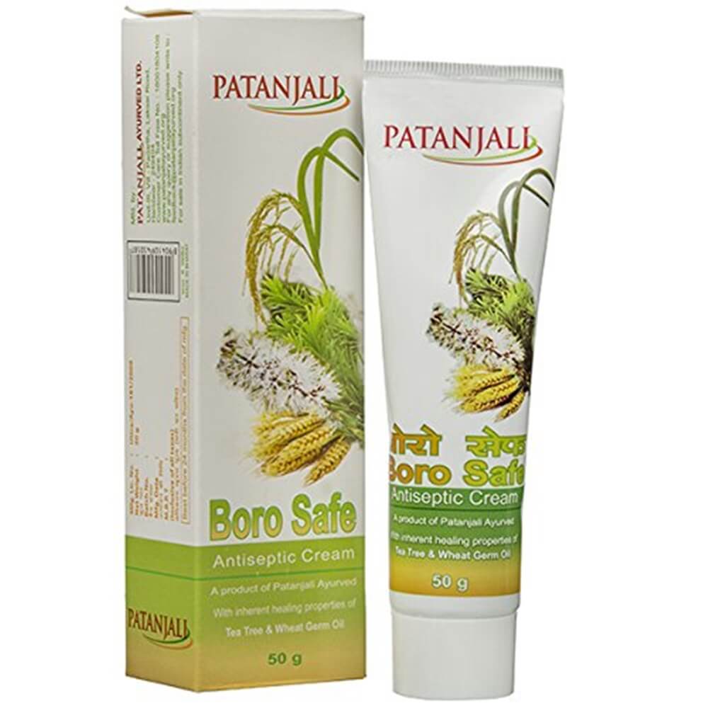 Patanjali Boro Safe Antiseptic Cream With Aloe Vera & Tea Tree Oil 