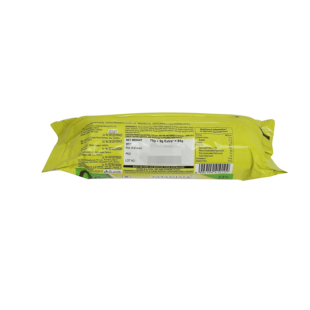 Patanjali Creamfeast Elaichi Biscuit (Pack of 10) 