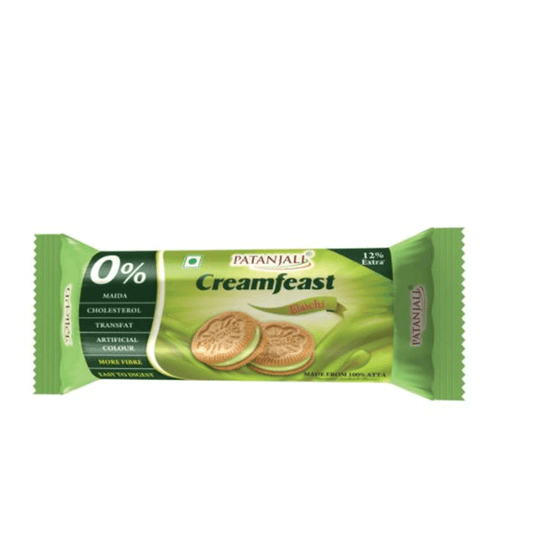 Patanjali Creamfeast Elaichi Biscuit (Pack of 10) 