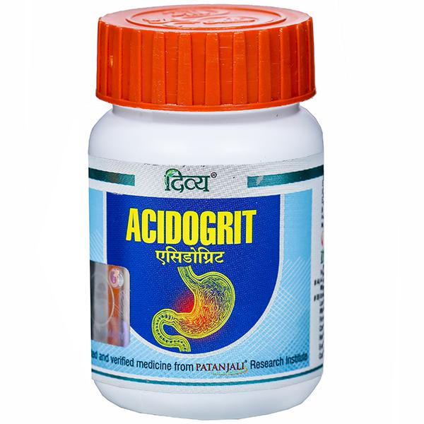 Patanjali DIVYA ACIDOGRIT TABLET 60 N 34 GM FOR indigestion, acidity and gas 