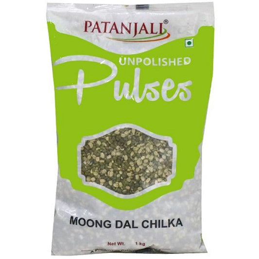 Patanjali Unpolished Moong Dal Chilka (1 kg) - Grab2buy