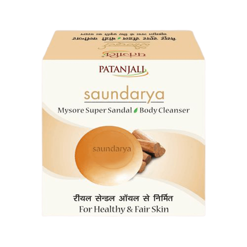 Patanjali Saundarya Mysore Super Sandal Body Cleanser (75 GM) 