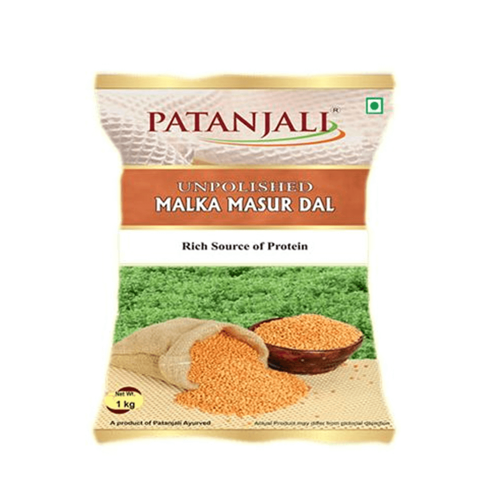 Patanjali Unpolished Malka Masur Dal (1 kg) 