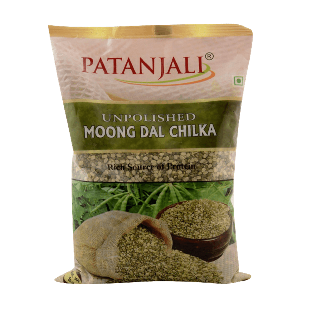 Patanjali Unpolished Moong Dal Chilka (1 kg) - Grab2buy