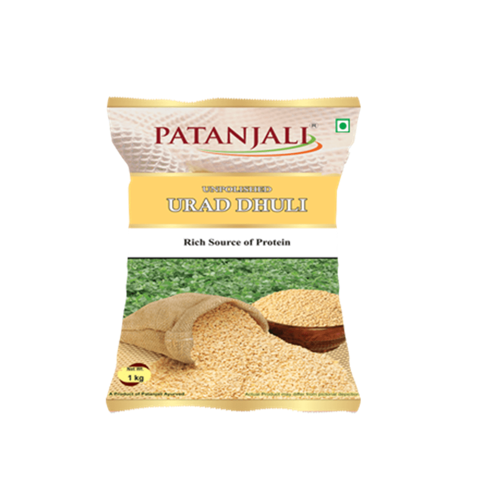 Patanjali Unpolished Urad Dhuli Dal (1 kg) - Grab2buy