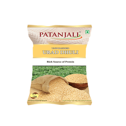Patanjali Unpolished Urad Dhuli Dal (1 kg) - Grab2buy