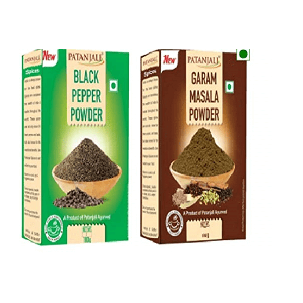 Patanjali Combo (Garam Masala & Black Pepper Powder) - Grab2buy