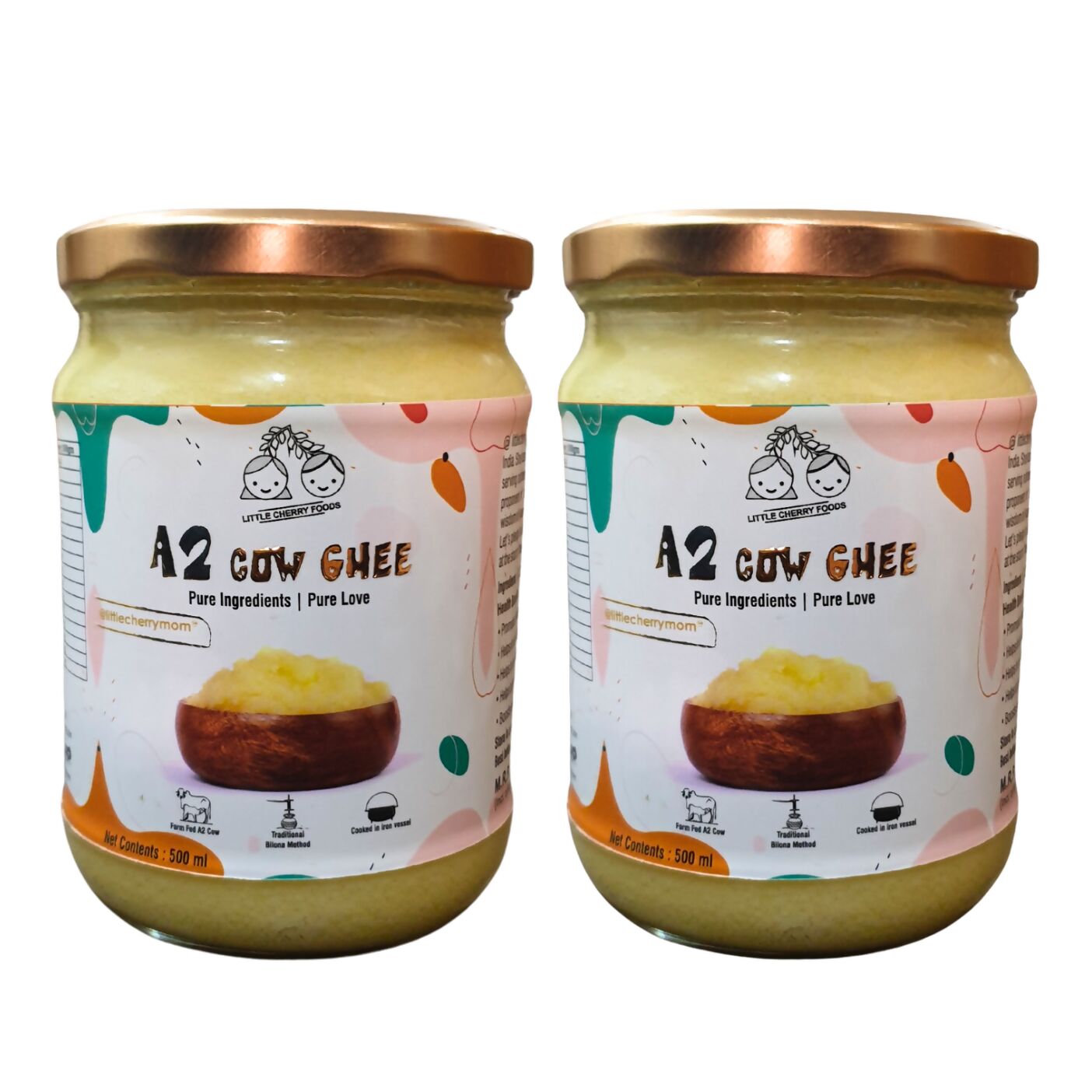 Littlecherrymom A2 Bilona Cow Ghee | Certified Pure Cow Ghee | Nutritious Organic Desi Ghee 