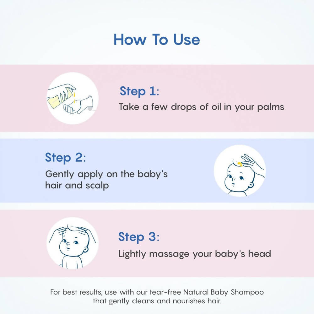 The Moms Co Natural Baby Hair Oil How To Use