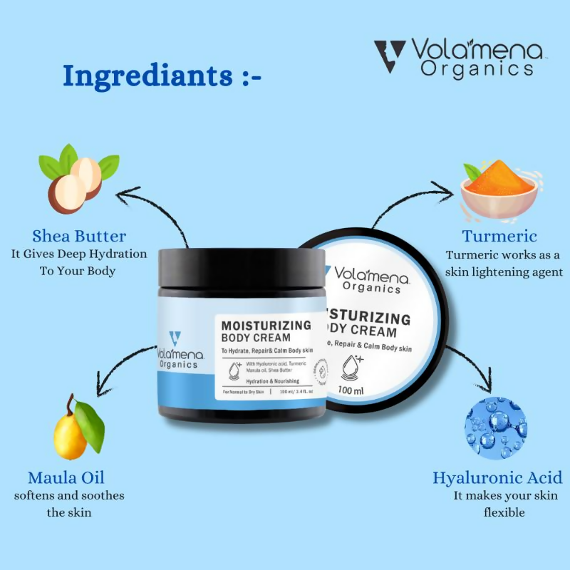 Volamena Moisturizing Body Cream With Hyluronic Acid  Grab2Buy Volamena Grab2Buy