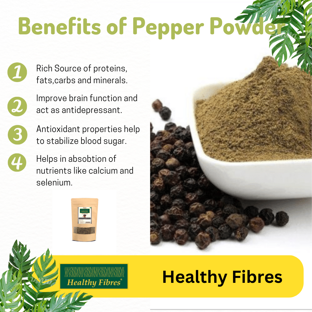 Healthy Fibres Black Pepper Powder - Grab2buy