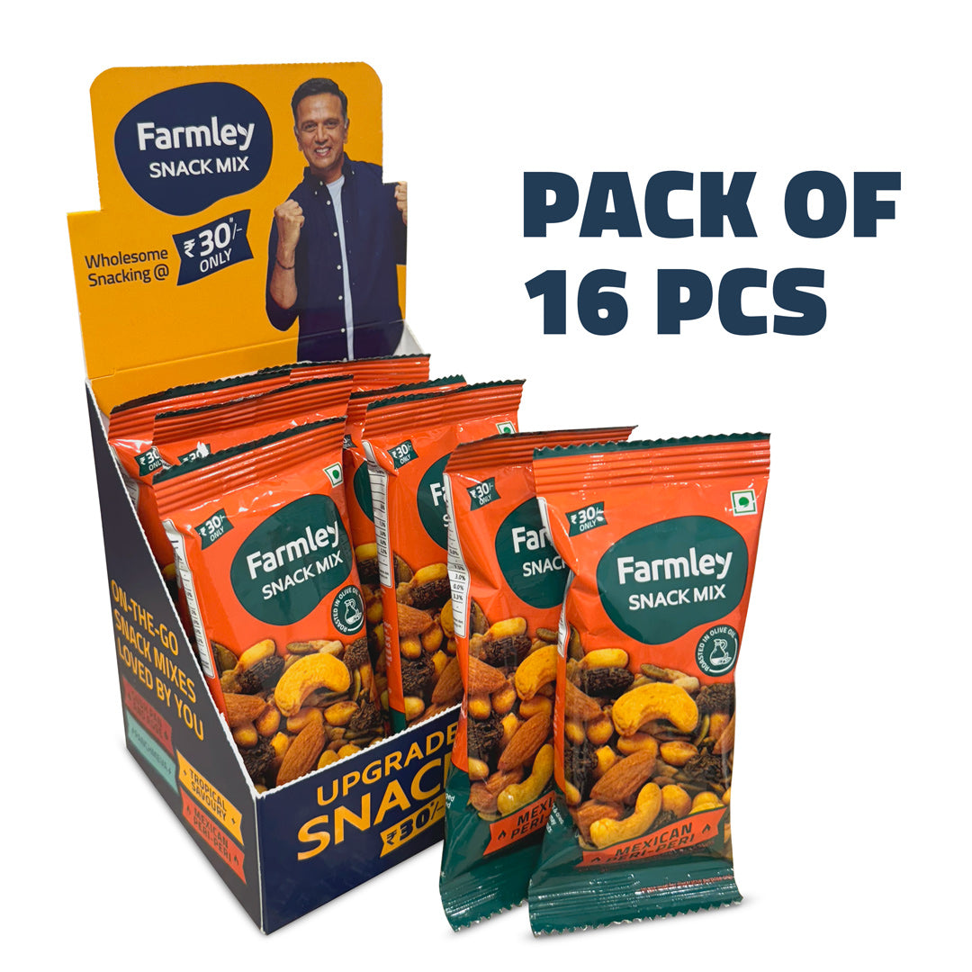 Farmley Mexican Peri Peri Snack Mix - Pack of 16