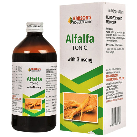 Bakson's Homeopathy Alfalfa Tonic with Ginseng - Grab2buy