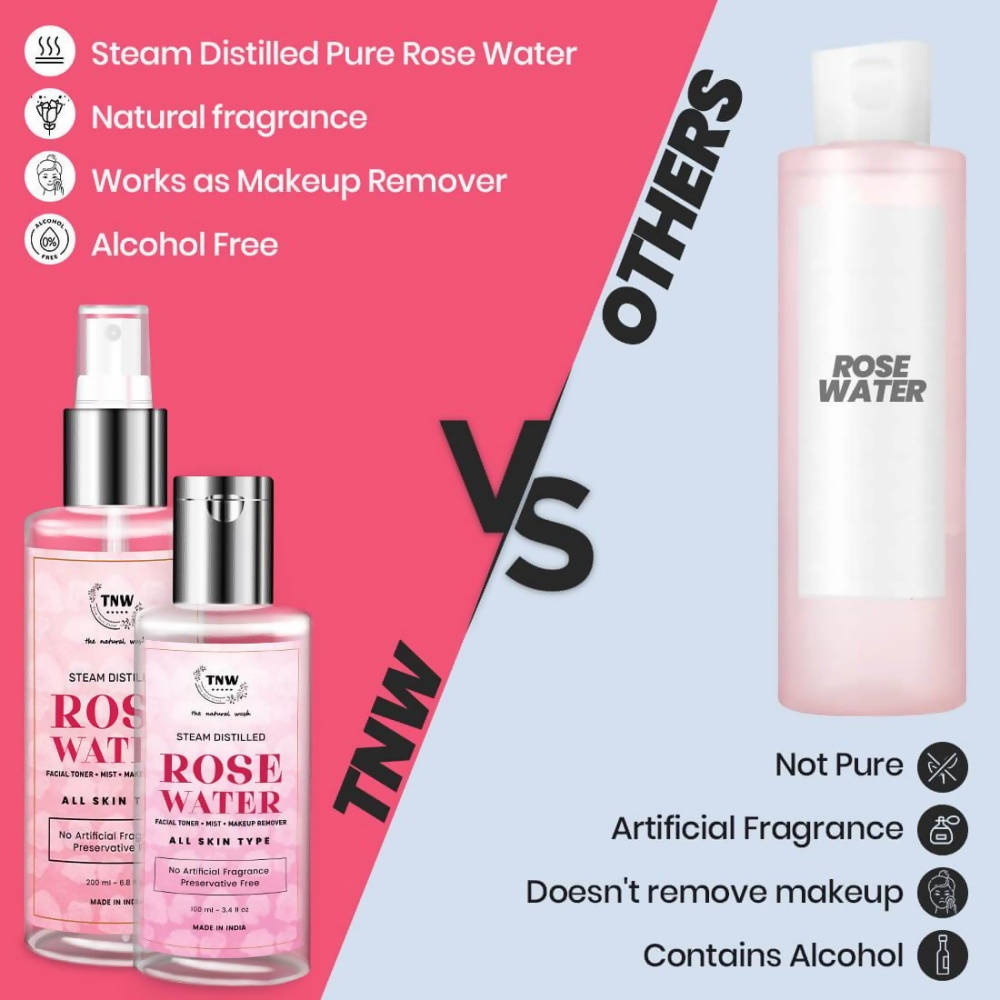 The Natural Wash Steam Distilled Rose Water  Grab2Buy The Natural Wash Grab2Buy