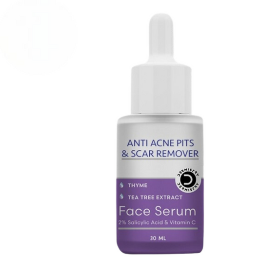 Dermistry Anti Acne 2% Salicylic Acid Niacinamide & Vitamin C Pits Scars Dark Spots Face Serum 