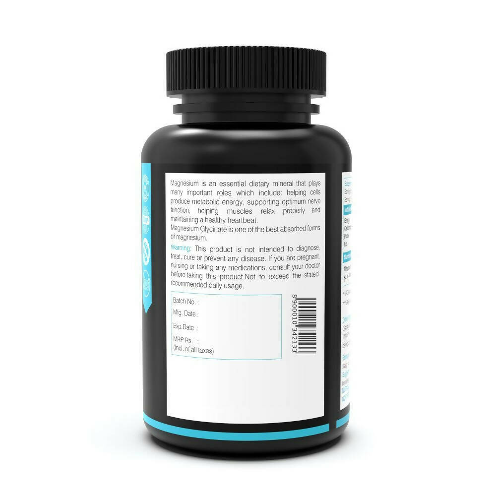 NutritJet Magnesium Glycinate 550mg Veg Capsules 